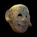 Masque grimaçant au musée national du Bardo (fin du VIe&nbsp;siècle&nbsp;av. J.-C.).