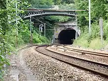 L'entrée du tunnel de Louveciennes