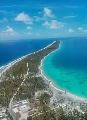 Vue de l'atoll.