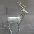Cerf en argent de Bilge Khan, provenant de la nécropole de Khoshoo Tsaidam.