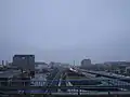 Le parc traversé par la E18.