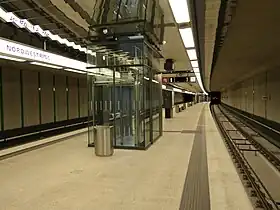 Vue des quais de la station Nordwestring