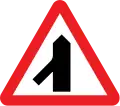 Intersection avec une route non prioritaire