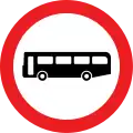 Interdit aux transports en commun