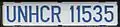 Plaque UNHCR.