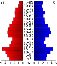Pyramide des âges.