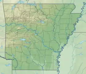 Voir sur la carte topographique de l'Arkansas