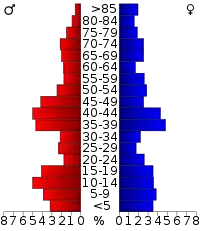 Pyramide des âges.