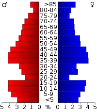 Pyramide des âges.
