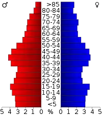 Pyramide des âges.
