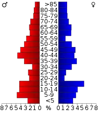 Pyramide des âges.