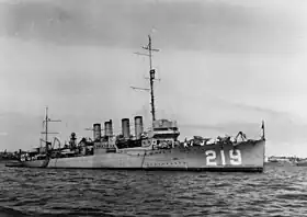 illustration de USS Edsall (DD-219)