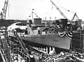 Lancement du Fisk en mars 1943.