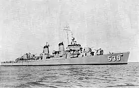 illustration de USS Tingey (DD-539)