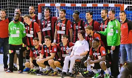 Photo de groupe de l'équipe d'Ivry, le 31/8/2014 au challenge Marrane