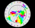 Découpage de la région arctique suivant les fuseaux horaires.