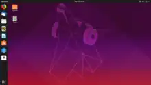 Capture d'écran d'Ubuntu 19.04 (Disco Dingo)