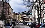 Intersection avec la rue Jakuba à l’ouest