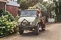 Unimog 421 avec carrosserie de grue