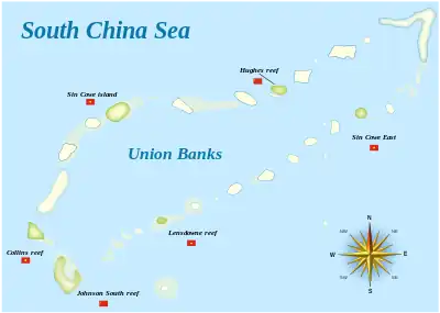 Carte du banc de l'Union