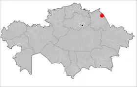 Localisation de District d'Ouspen