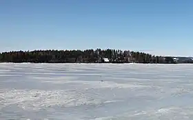 Utøya en hiver.