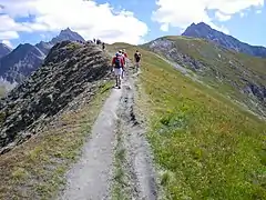 La tête de la Tronche (2&nbsp;584&nbsp;m) sur la CCC 2009