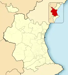 Voir sur la carte administrative de province de Valence