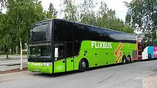 Autocar Van Hool TDX21 Altano à Strasbourg, en France.
