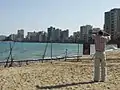 Varosha vu de l'extérieur de la zone démilitarisée.