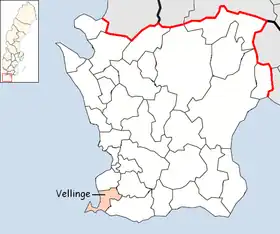 Localisation de Vellinge
