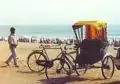 Rickshaw en Inde.