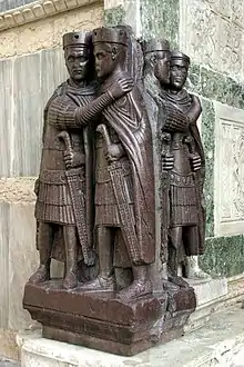 Les Tétrarques (vers 305 ap. J.-C.). Porphyre.