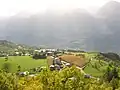 Vue de Verrayes de l'arboretum Pierre-Louis Vescoz.