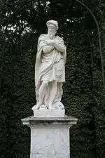 La copie du Flegmatique dans le parc48° 48′ 23″ N, 2° 07′ 19″ E