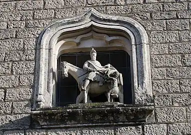Saint Martin sur la façadeEglise Saint-Martin, XIVe siècleVerseilles-le-Bas,(Haute-Marne).