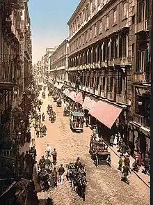 Image de la via Toledo à la fin du XIXe&nbsp;siècle