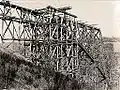Viaduc du Viaur en construction.