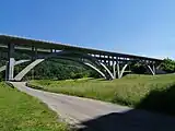 Vue d'ensemble des viaducs depuis la rue du Viaduc.