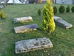 Pierres tombales.