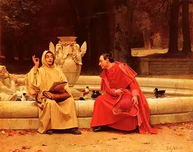 A Fine Point par Jean-Georges Vibert, XIXe siècle.