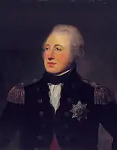 Le vice-amiral Andrew Mitchell en tenue d'officier.