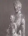 Vierge de Chassignoles avant toute restauration.