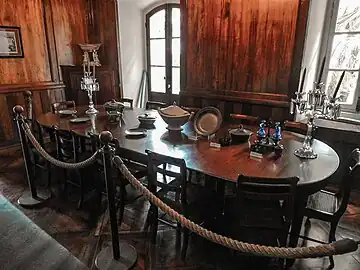 La salle à manger.