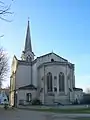 Le chevet de l'église Saint-Martin (fév.&nbsp;2010)