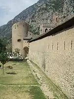 La tour du Diable, sur le côté sud de l'enceinte.