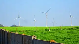 Les éoliennes.