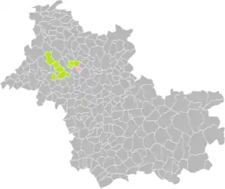 Villetrun dans l'intercommunalité en 2016.