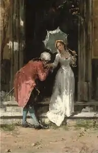 Le Salut du prétendant.