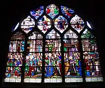 Vie de sainte Clotilde - vitrail du XVIe siècle, restauré par Édouard Didron en 1866